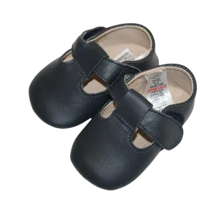 Tiny Leather T Bar Shoes
