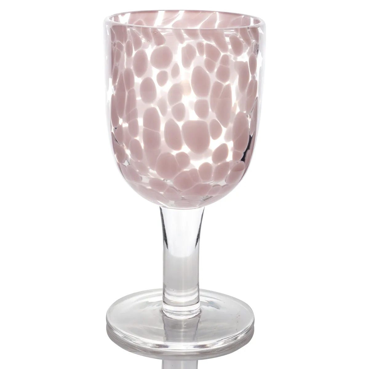 Torcello Spotted Rosa Wine Glass, Multiple Colors