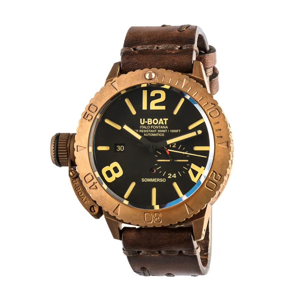 U-Boat Men's Bronze Tone Case Black Dial Automatic Watch