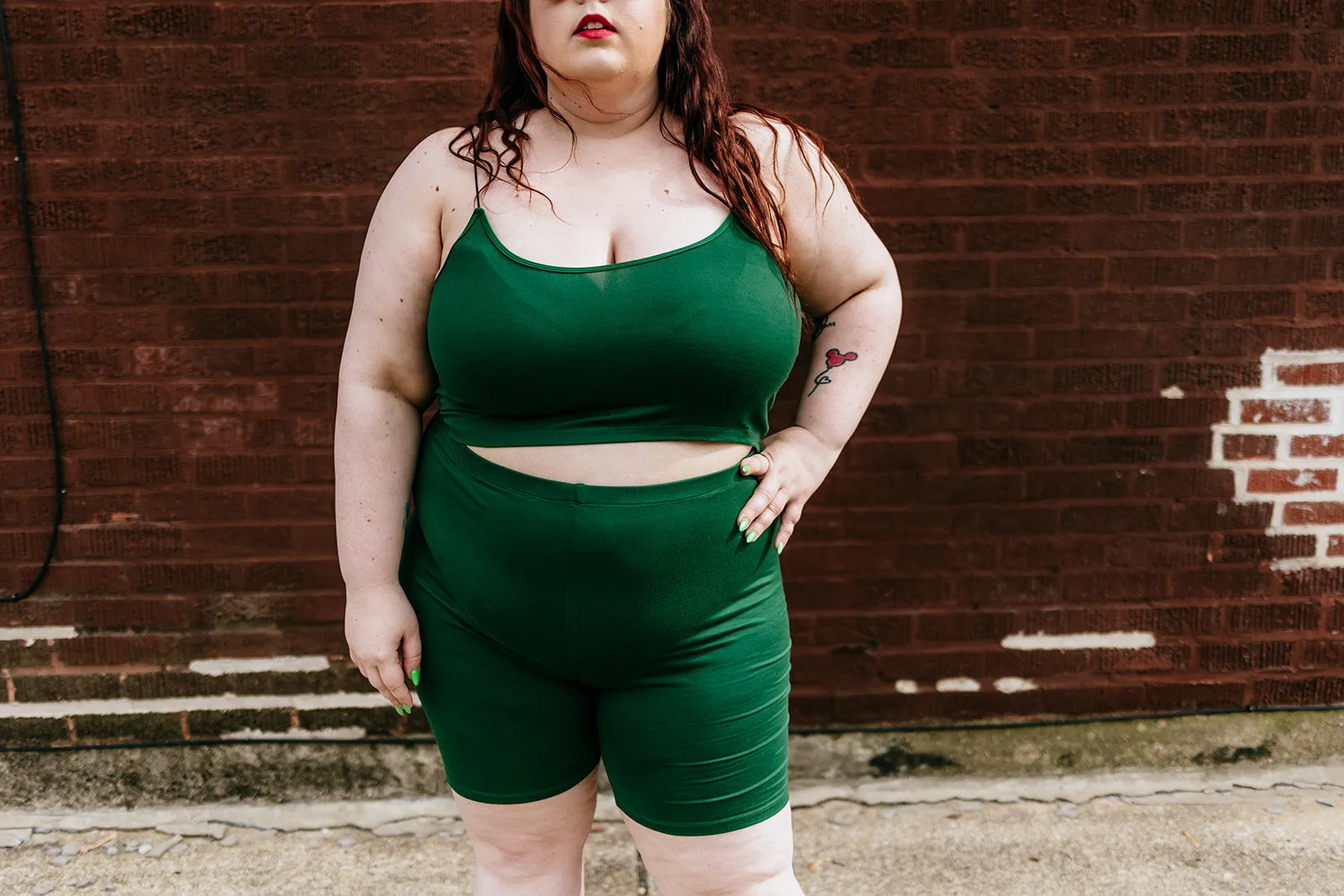vada winter bralette in evergreen