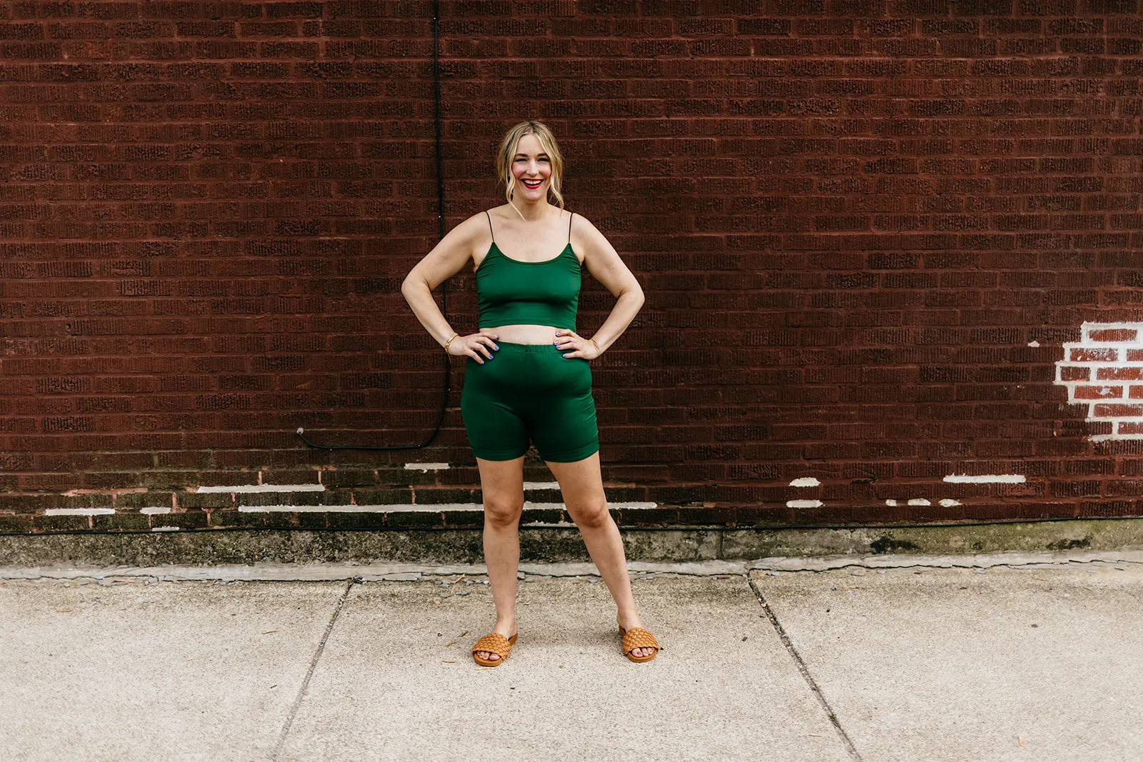 vada winter bralette in evergreen