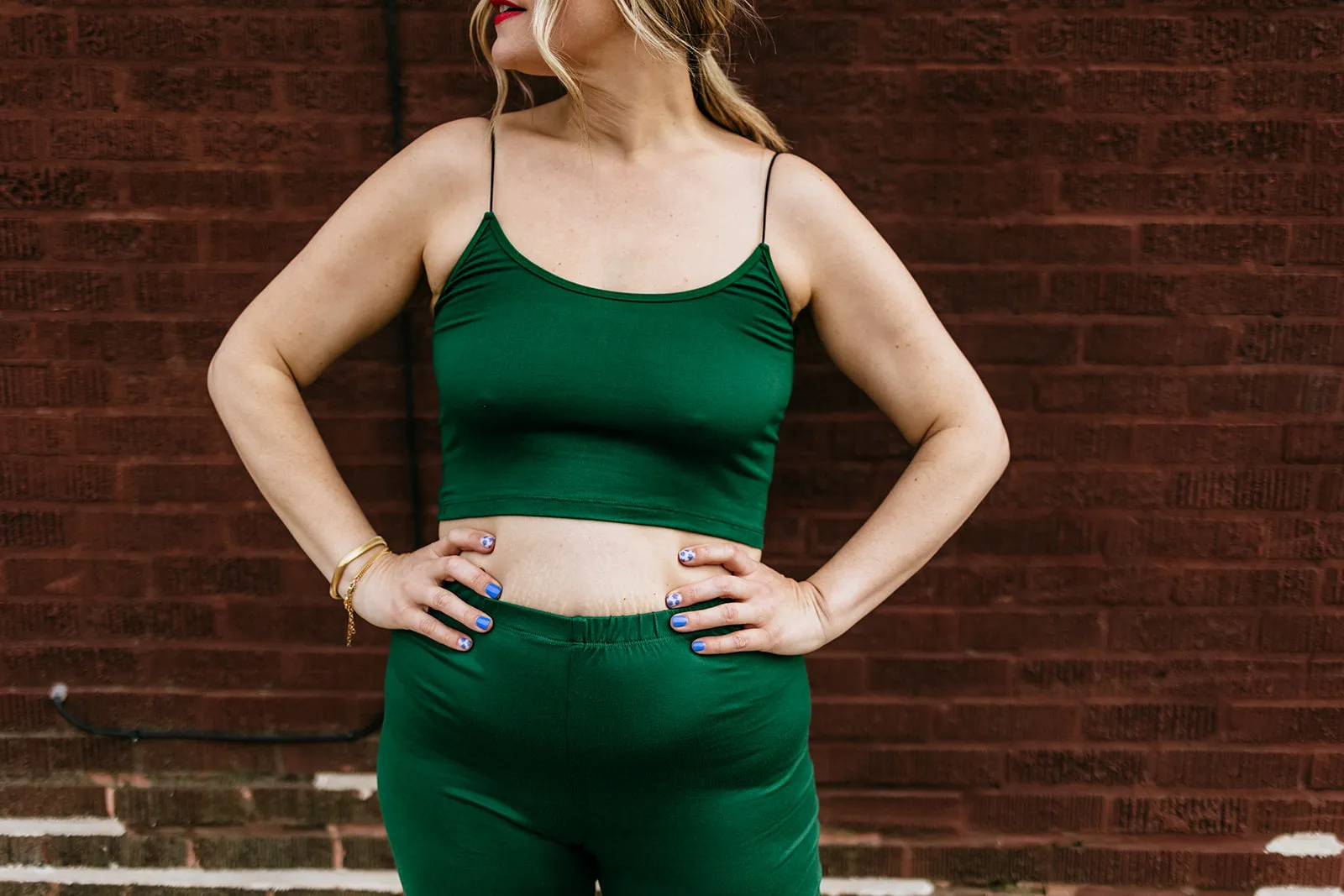 vada winter bralette in evergreen