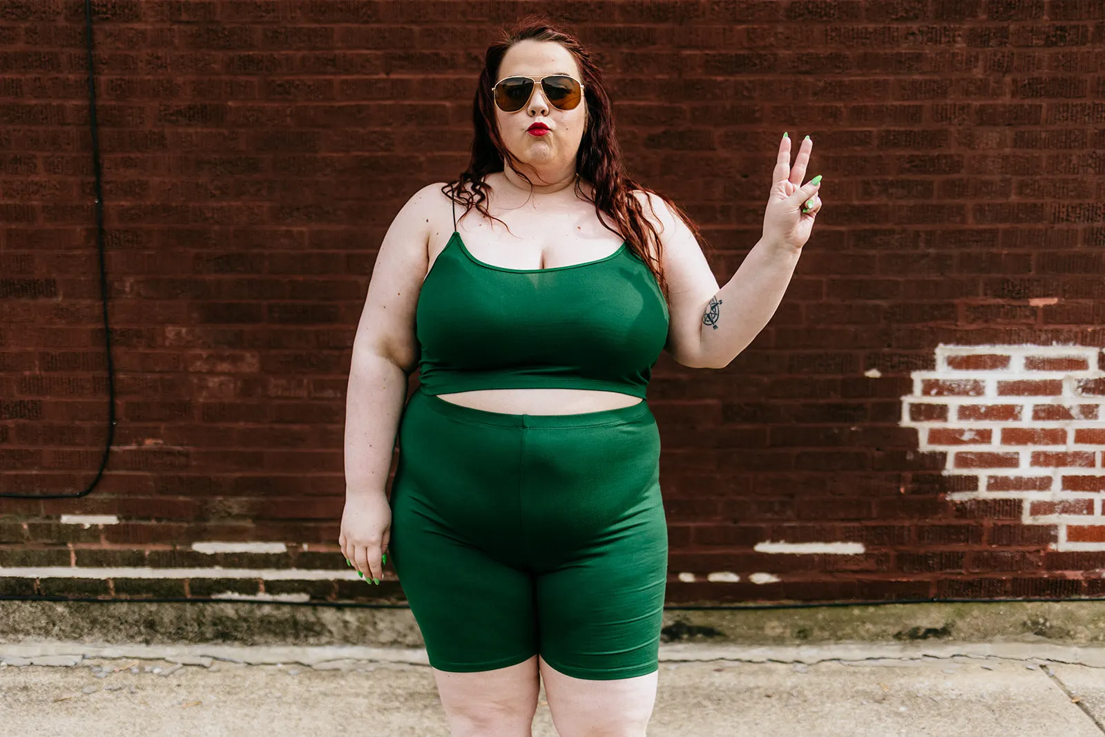vada winter bralette in evergreen