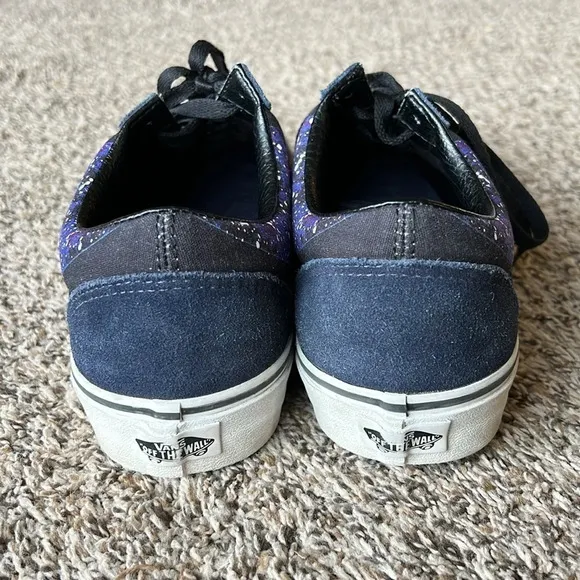 Vans Women’s Size 10 Old Skool Warp Galaxy Glow in the Dark Sneakers