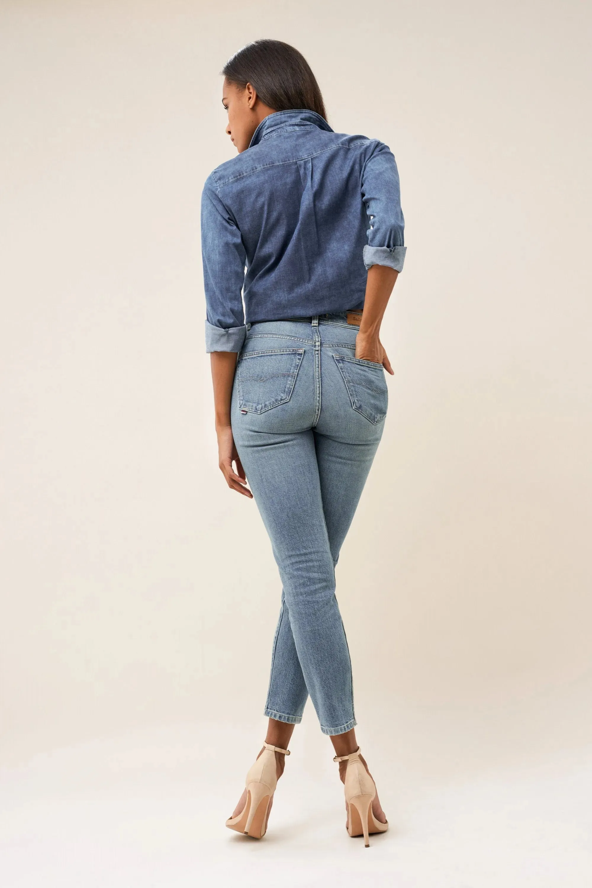VAQUEROS ELEGANT CAPRI CON LAVADO VINTAGE