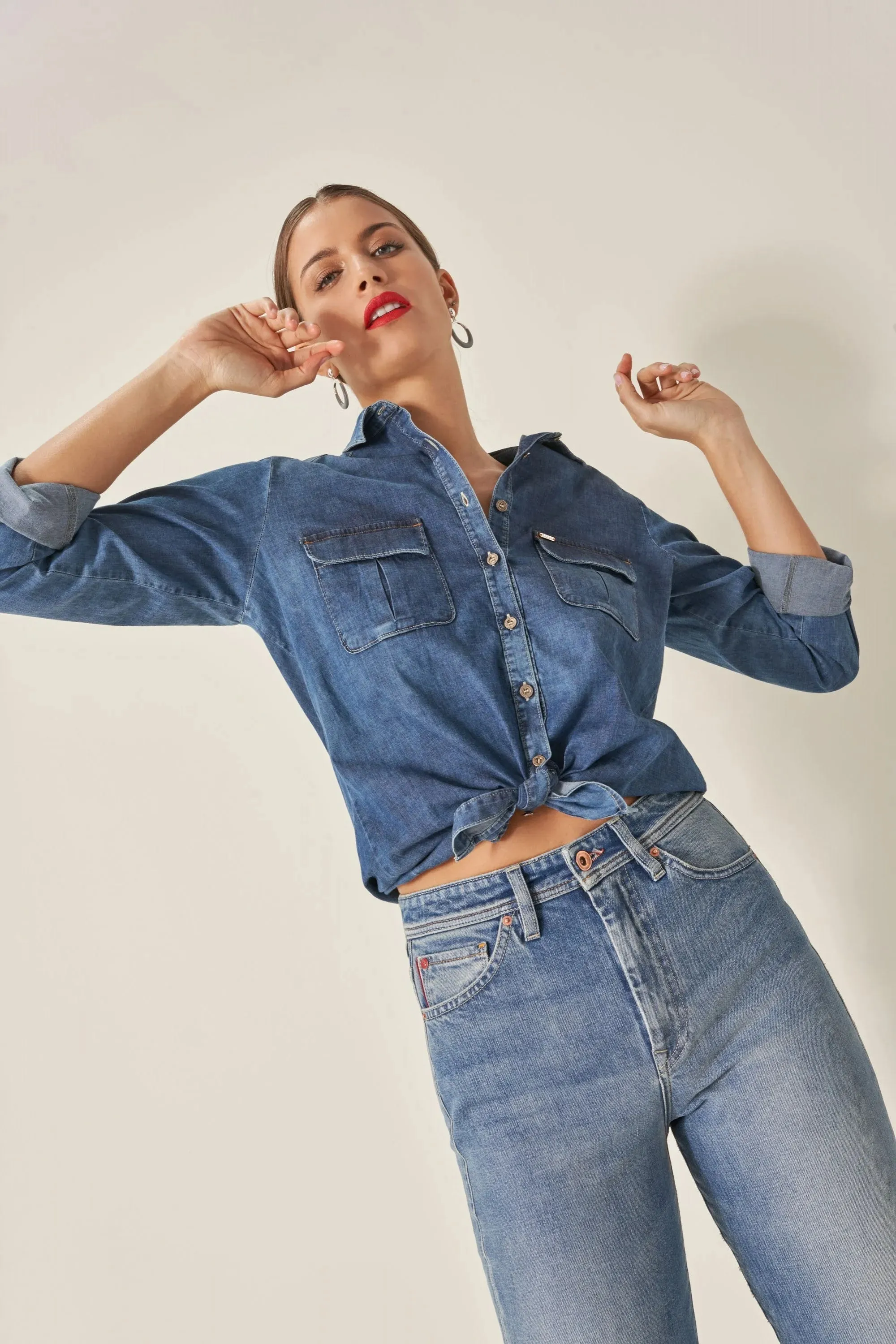 VAQUEROS ELEGANT CAPRI CON LAVADO VINTAGE