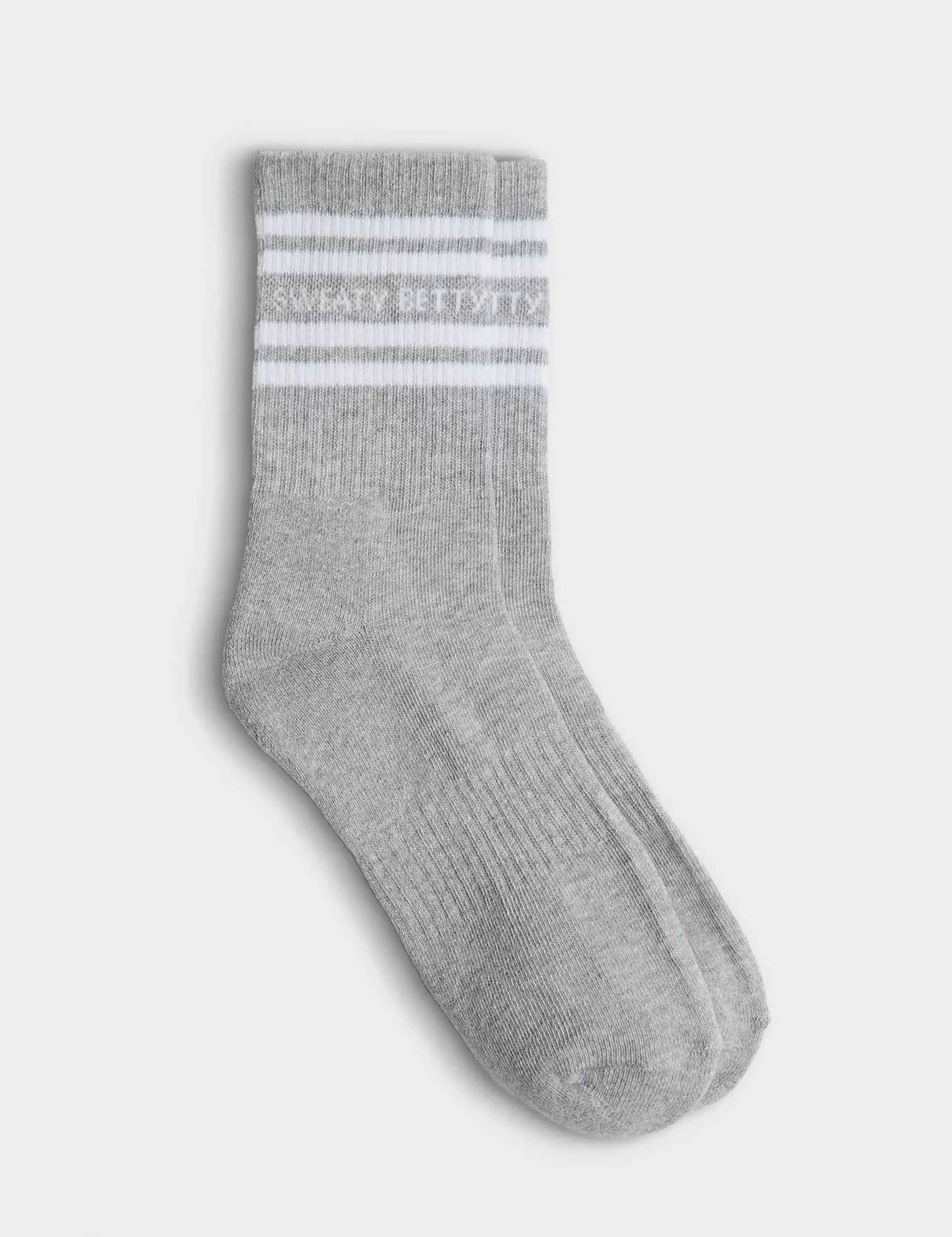 Varsity Slogan Socks - Light Grey Marl