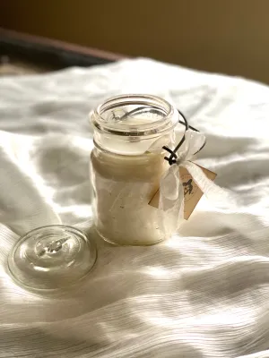 Vintage Wire Bail Mason Jar Candle