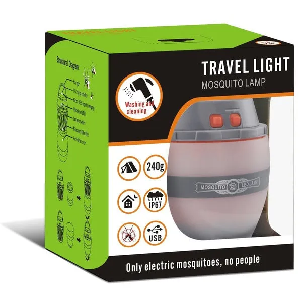 Waterproof Camping Lantern Bug Zapper Mosquito Killer Light Outdoor Garden Solar LED Work Light