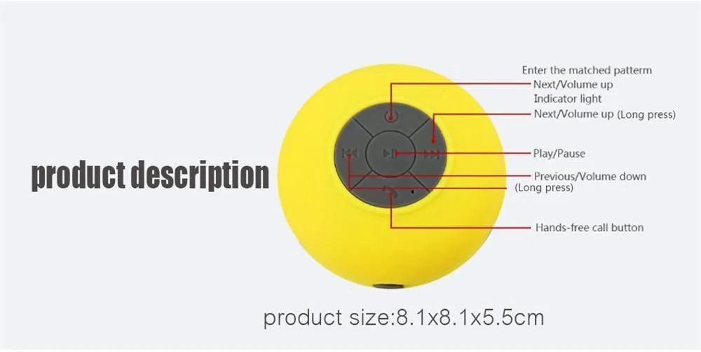 Waterproof Shower Speaker