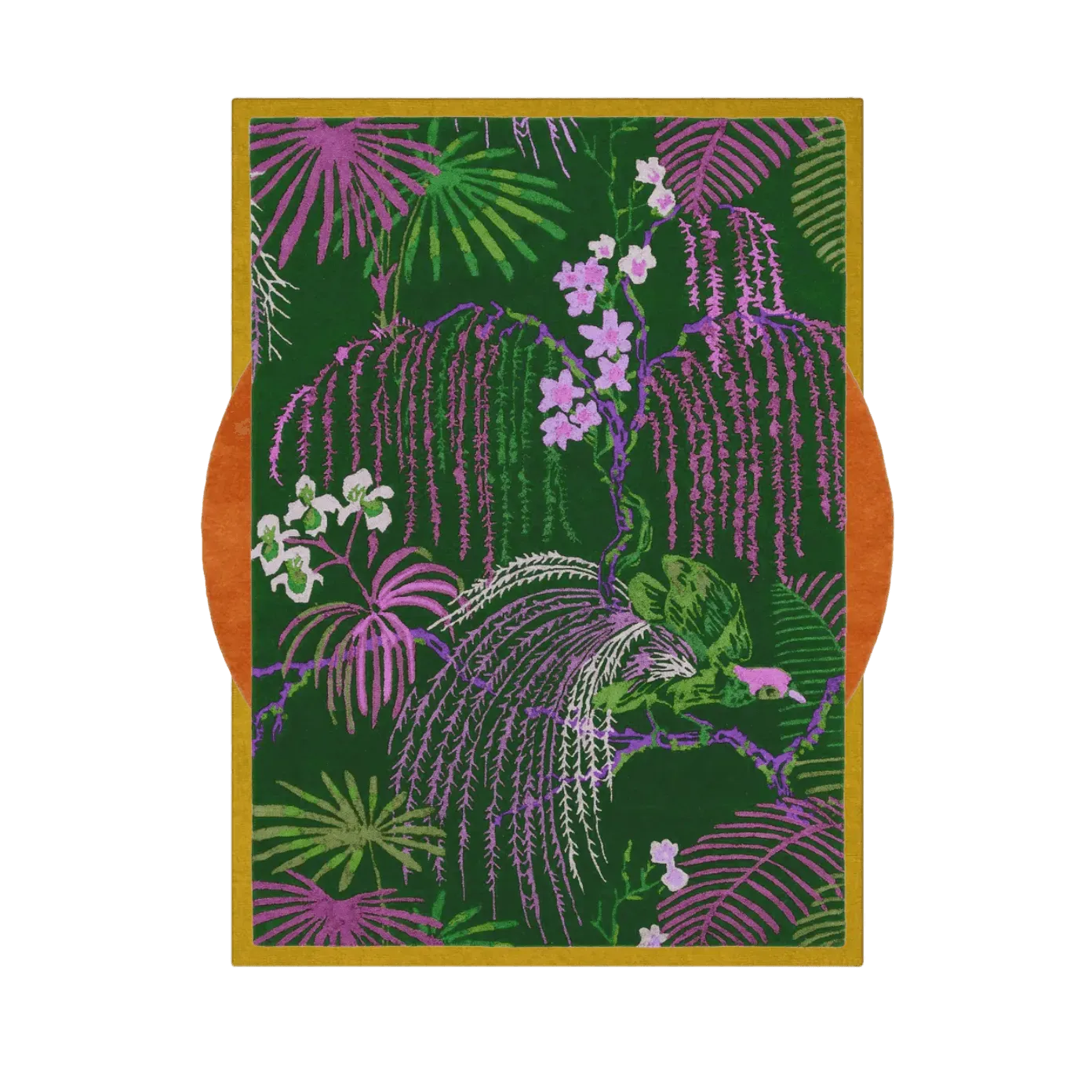 Wild Bloom Elegant Hand Tufted Wool Rug
