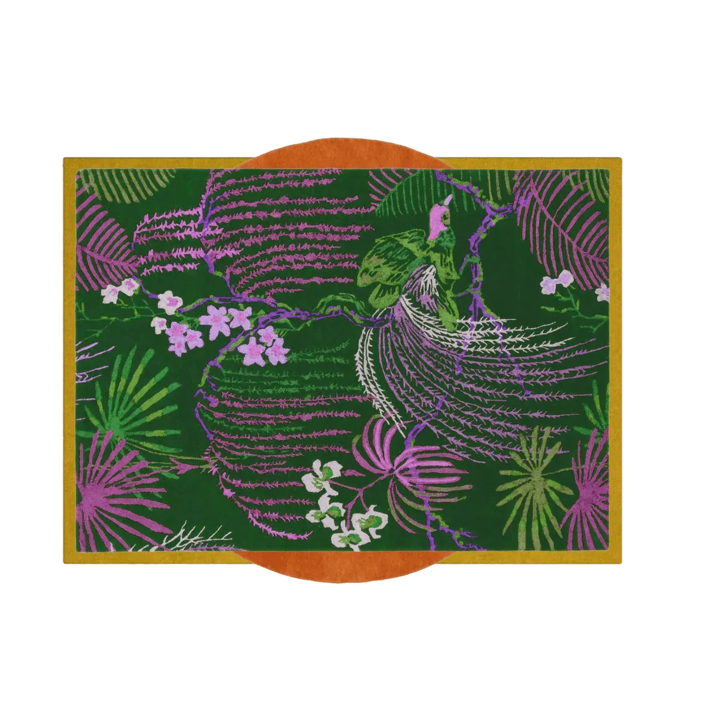 Wild Bloom Elegant Hand Tufted Wool Rug